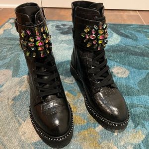 Kurt Geiger London "Stoop"
Embellished Biker/Combat Boots